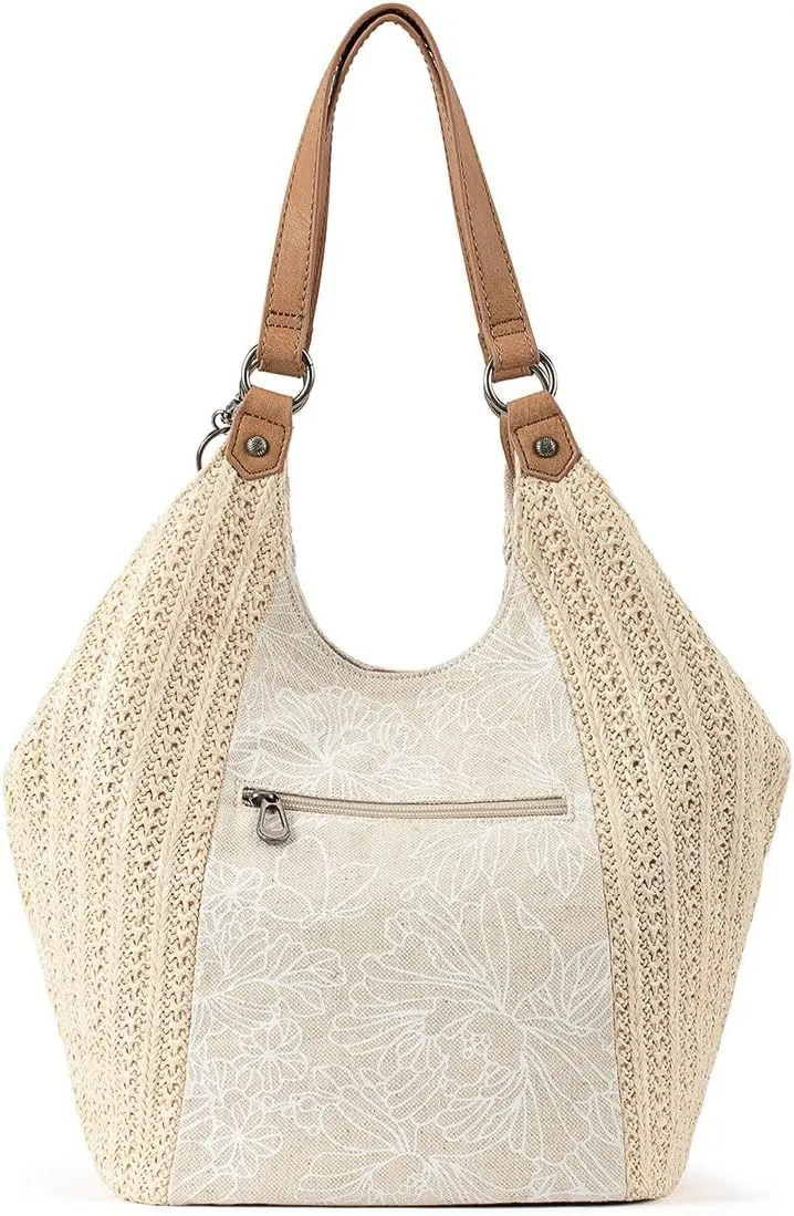 Sakroots The Sak Roma Shopper Shoulder Bag Large Purse & Tote Bag with Double Straps & Zipper Pockets for Everyday & Travel