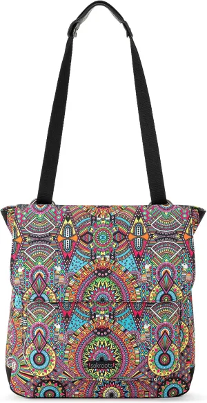 Sakroots Women's Olympic Convertible Backpack, Rainbow Wanderlust, 13IN x 3IN x 12.5IN