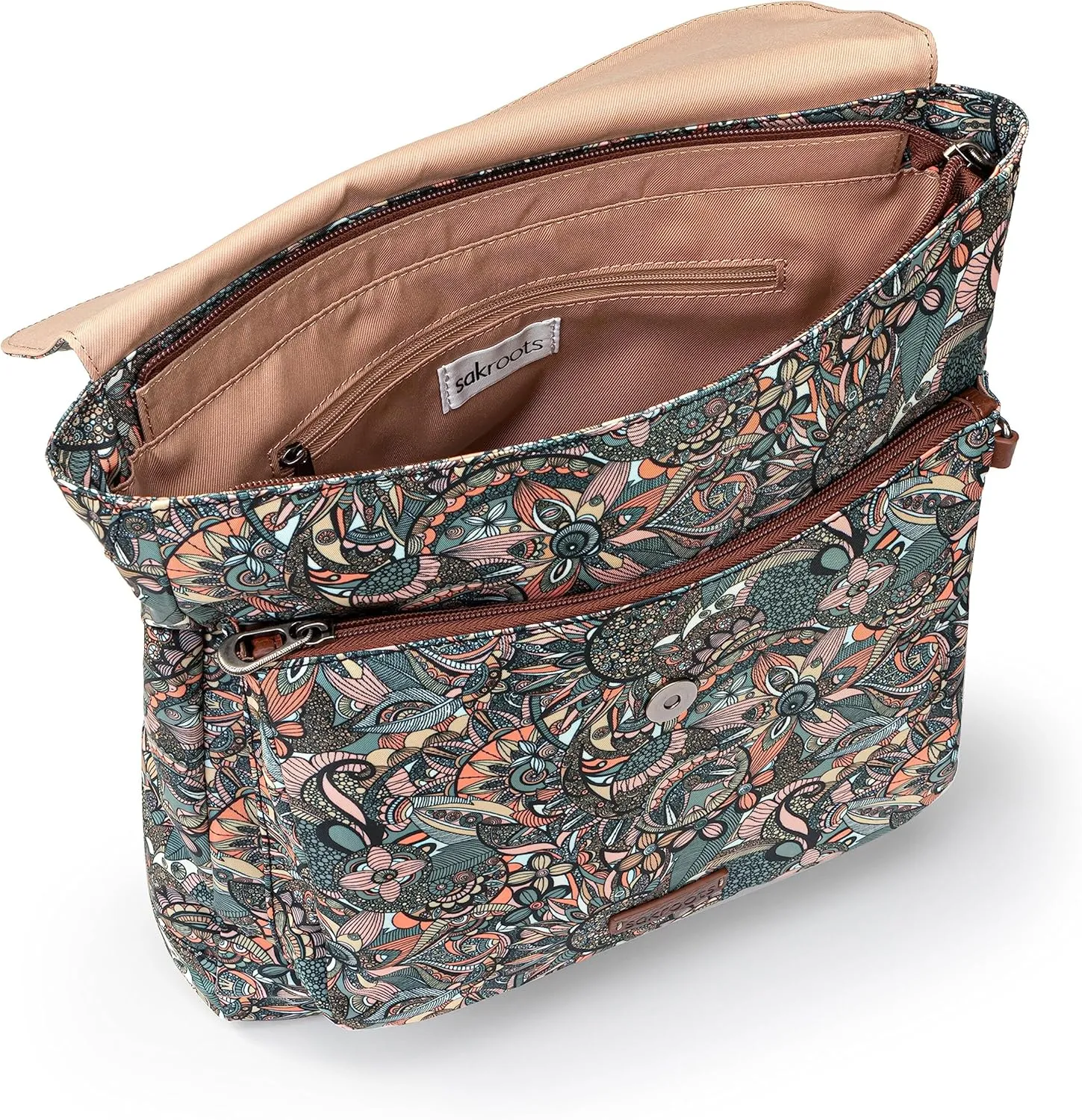 Sakroots Women's Olympic Convertible Backpack, Sienna Spirit Desert, 13IN x 3IN x 12.5IN