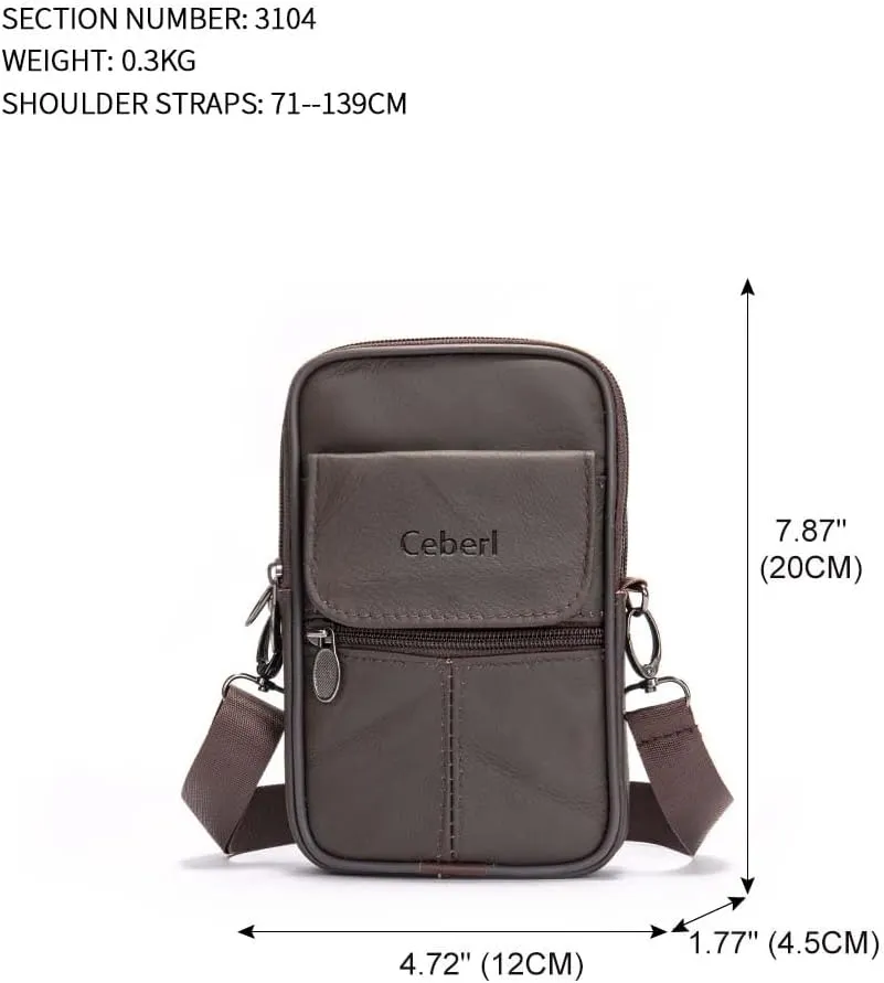 SALE!!! Mini Crossbody Bag Shoulder Bag for Men,Small Messenger Satchel Bag Sling Purse for Women(Coffee3)