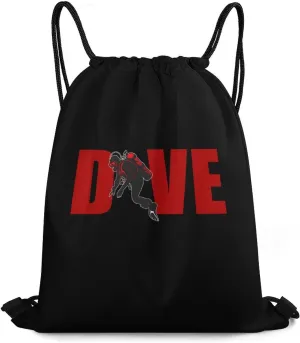 Scuba Diving Diver Travel Drawstring Bag Waterproof String Backpack Gym Sackpack Sport Bag