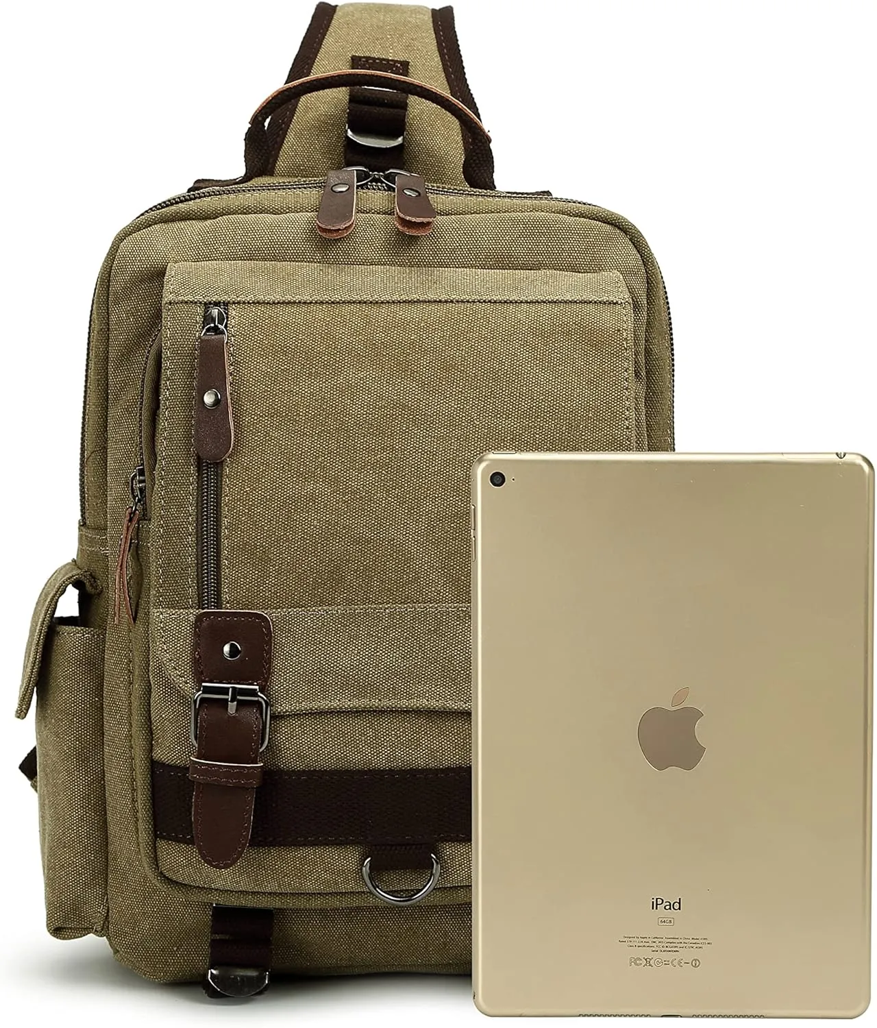 Sechunk Canvas Messenger Bag Sling Bag Crossbody Bag Shoulder Bag Retro Cross Body Handbags