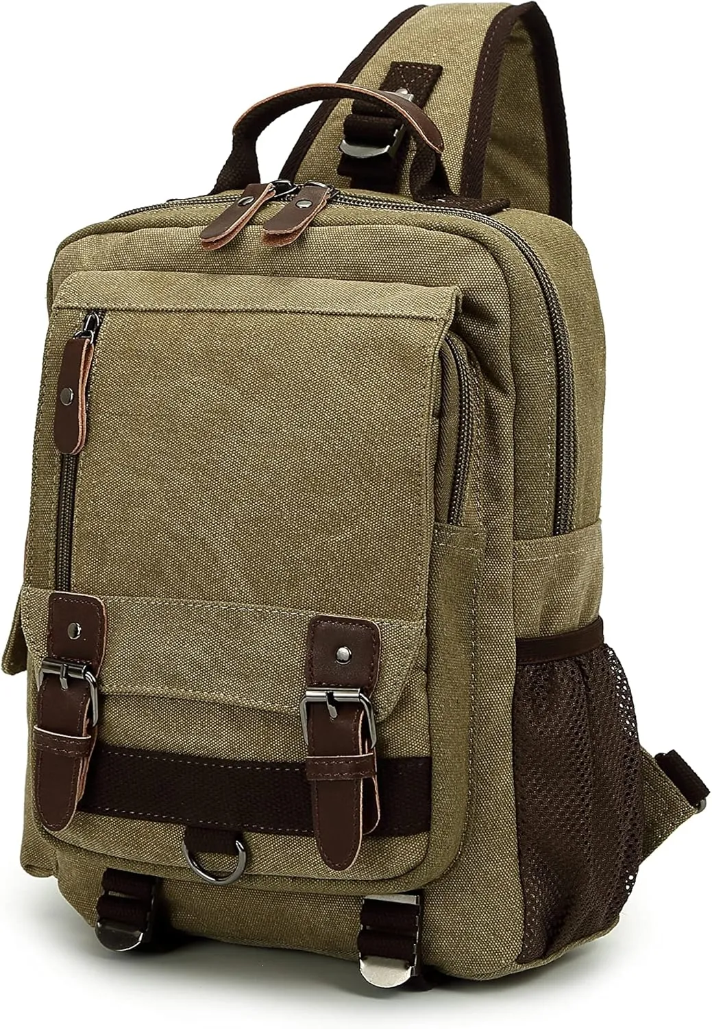 Sechunk Canvas Messenger Bag Sling Bag Crossbody Bag Shoulder Bag Retro Cross Body Handbags