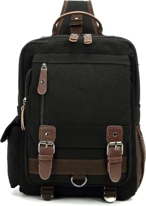 Sechunk Canvas Messenger Bag Sling Bag Crossbody Bag Shoulder Bag Retro Cross Body Handbags
