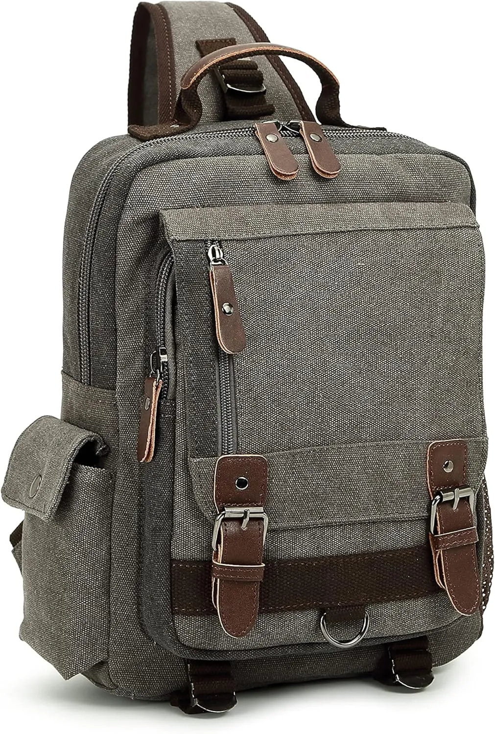 Sechunk Canvas Messenger Bag Sling Bag Crossbody Bag Shoulder Bag Retro Cross Body Handbags