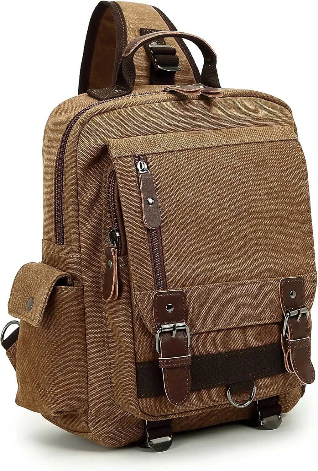 Sechunk Canvas Messenger Bag Sling Bag Crossbody Bag Shoulder Bag Retro Cross Body Handbags