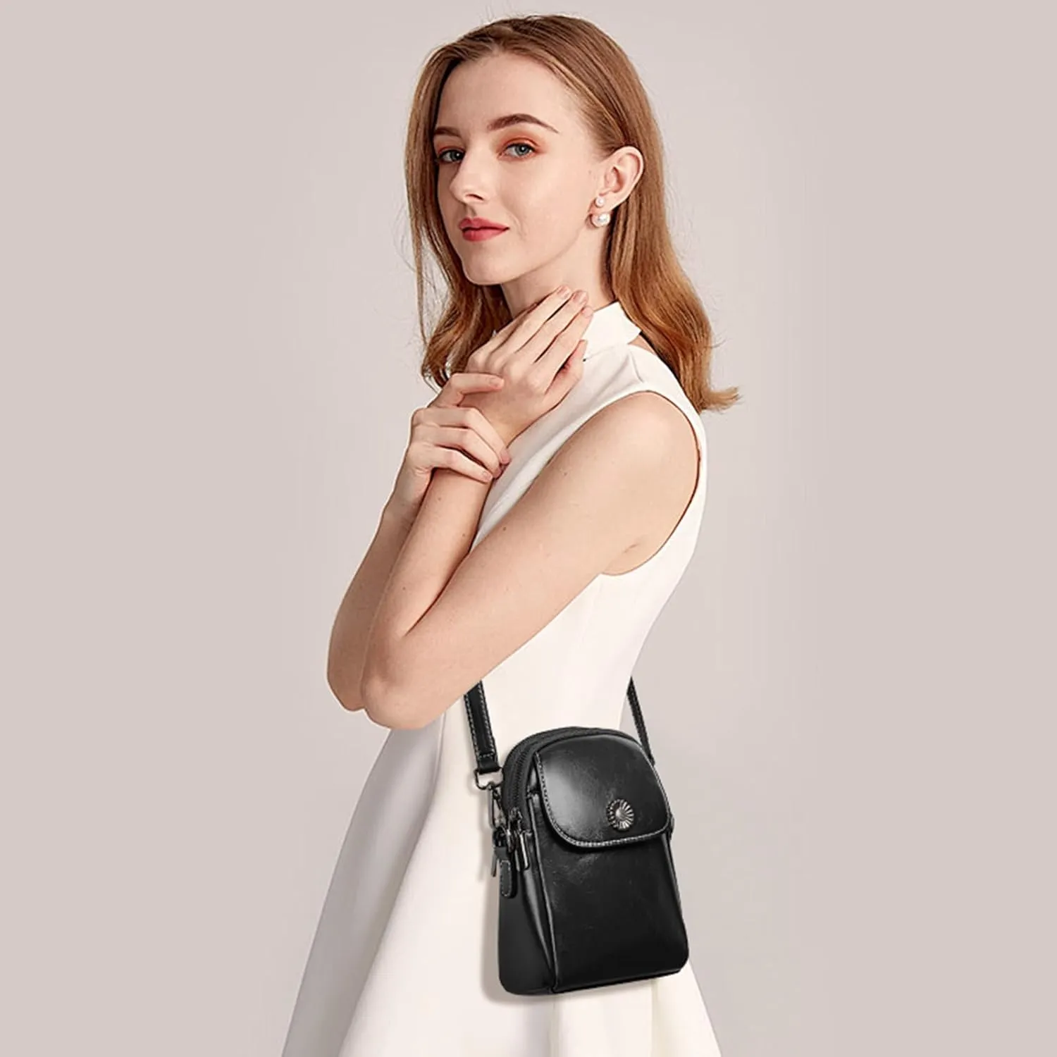 SENDEFN Cell Phone Purses for Women Small Crossbody Bag Shoulder Handbag with Adjustable Strap