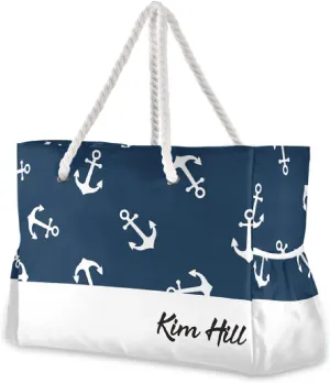 senya Large Beach Shoulder Bags Canvas Tote Water Resistant for Gym Travel Daily