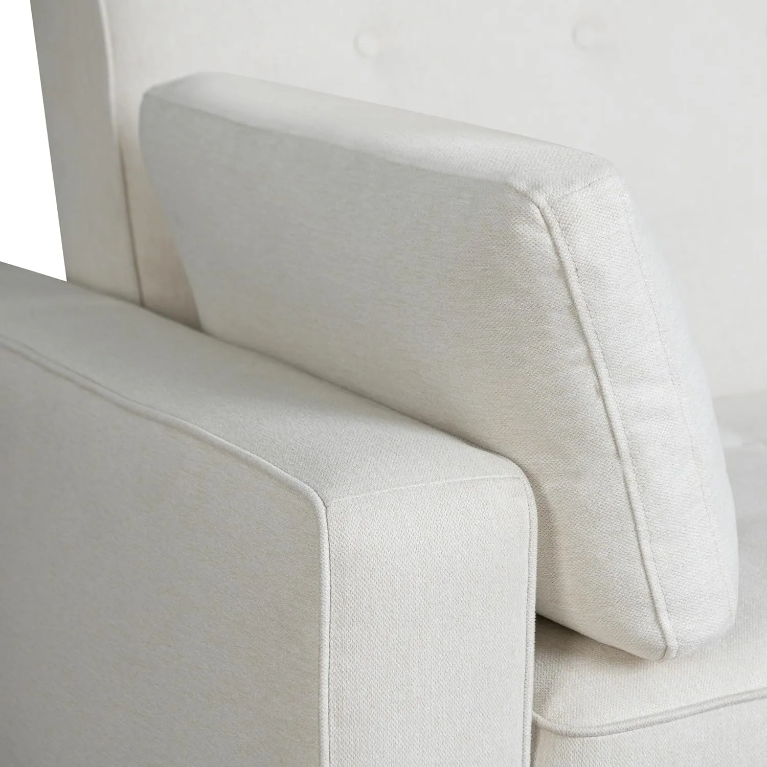 Serta Ainsley Full Size Convertible Loveseat, Oyster