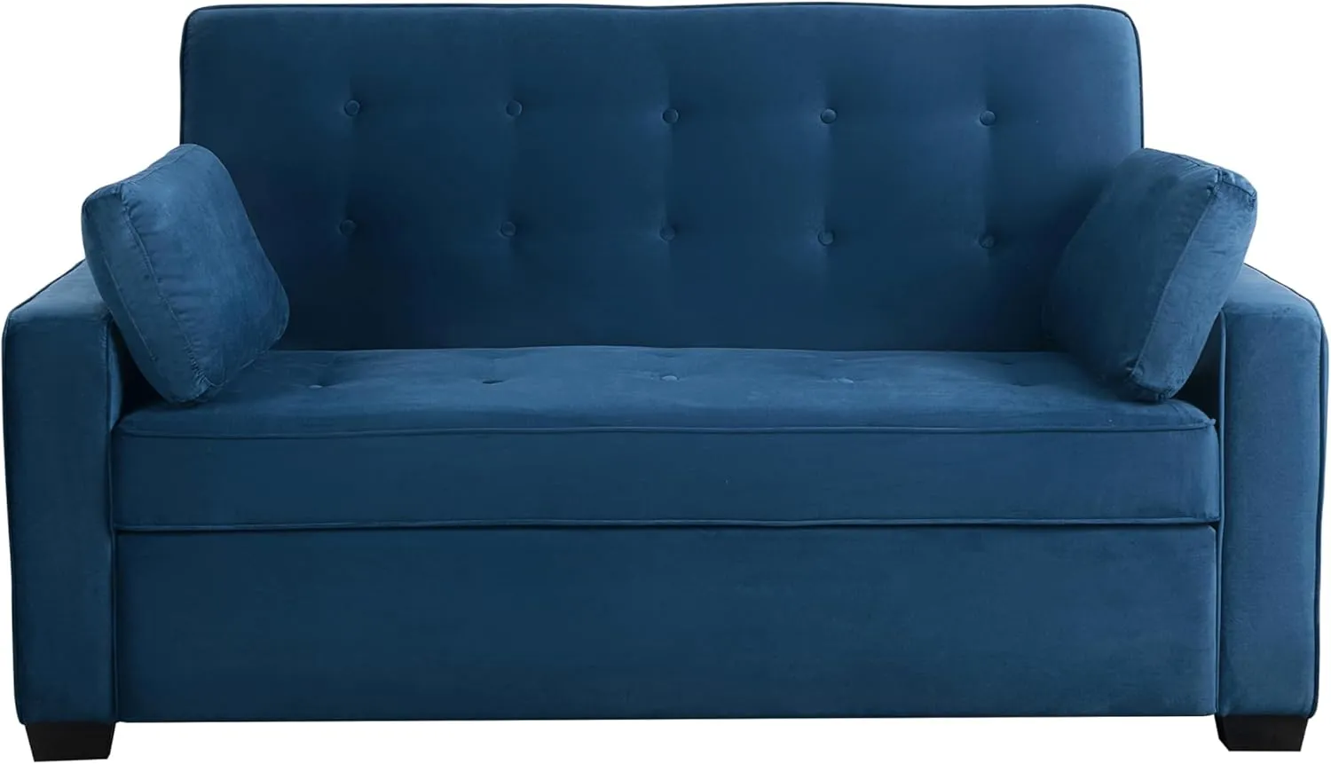 Serta Ainsley Queen Size Convertible Sofa Bed, Navy Blue