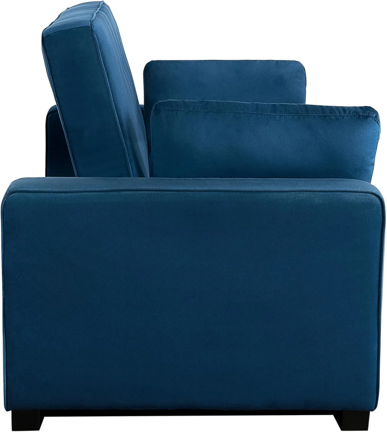 Serta Ainsley Queen Size Convertible Sofa Bed, Navy Blue