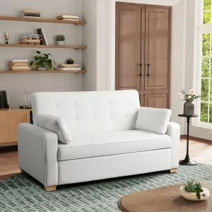Serta Ainsley Queen Size Convertible Sofa Bed, Oyster