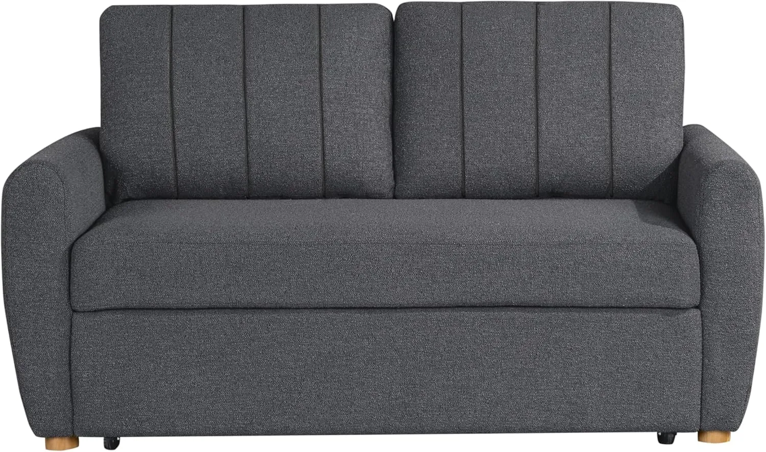 Serta Galway Convertible Loveseat, Charcoal