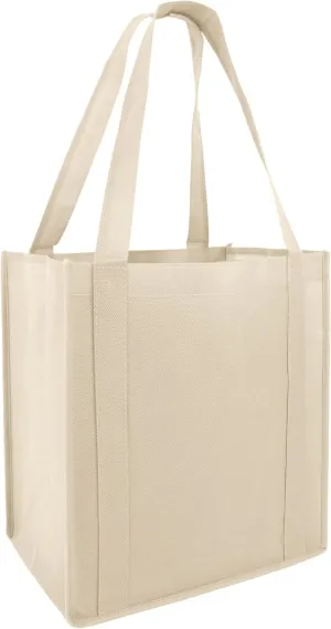 Set of 5 Reusable Grocery Shopping Tote Bags Holds 30  lbs