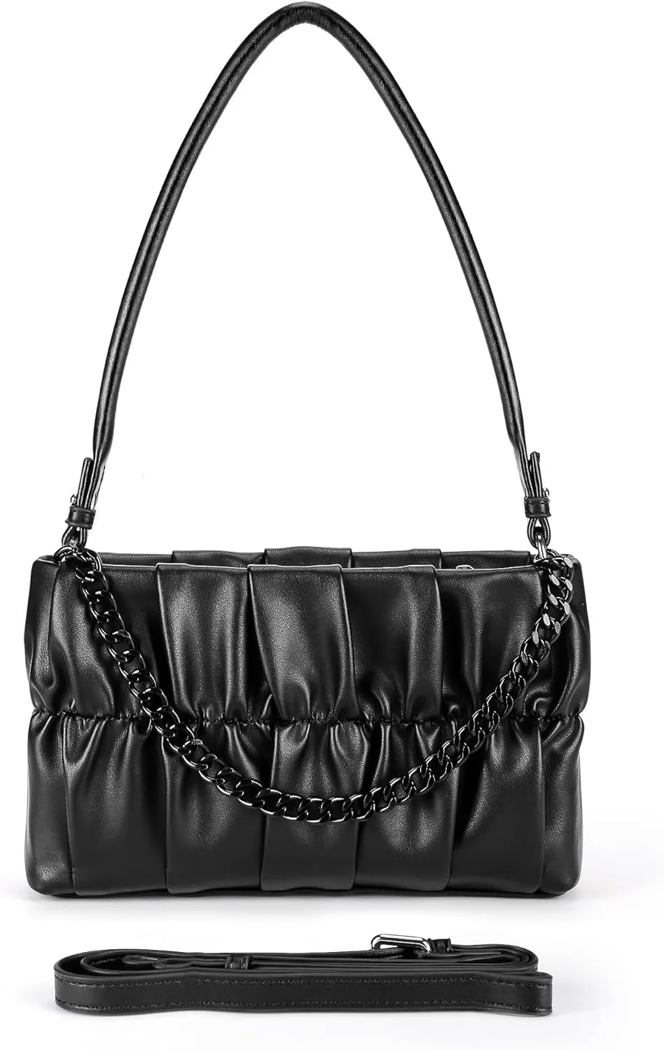 Shoulder Bag for Women,Leather Crescent Crossbody Bags Hobo Handbag Designer Purse with Adjustable Strap