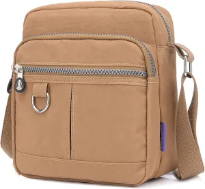 Shoulder Handbags for Women Multiple Pockets Crossbody Purse Bags Waterproof Nylon Messenger Bag