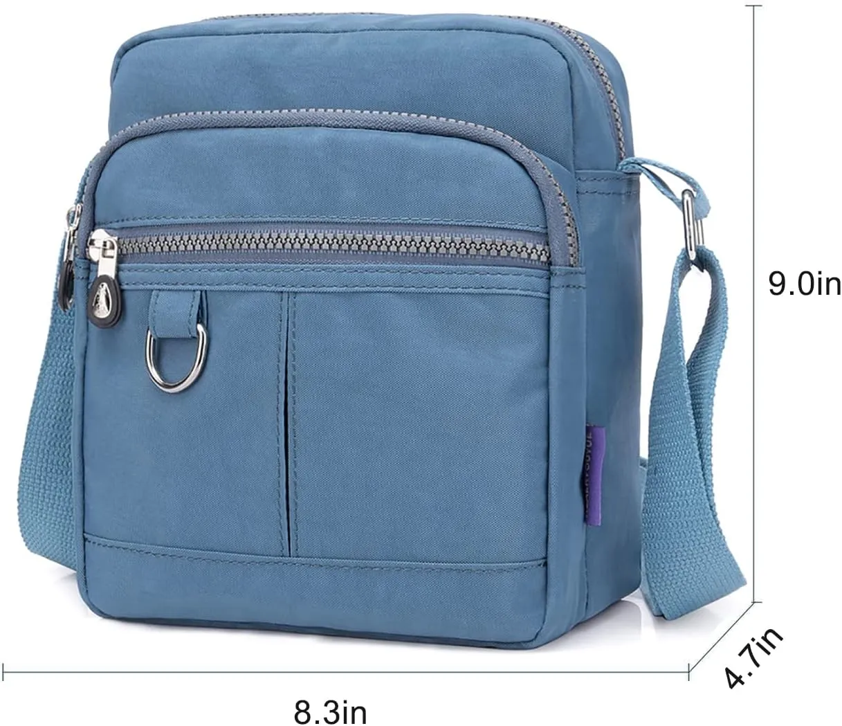 Shoulder Handbags for Women Multiple Pockets Crossbody Purse Bags Waterproof Nylon Messenger Bag