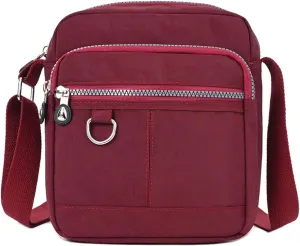 Shoulder Handbags for Women Multiple Pockets Crossbody Purse Bags Waterproof Nylon Messenger Bag