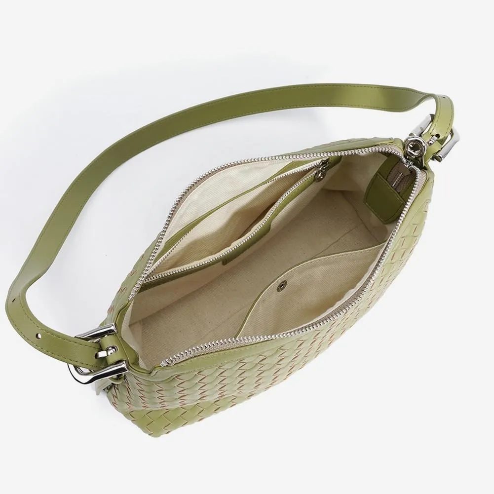 Shoulder Handbags for Women Woven Leather Crossbody Bags 2025 Woven Tote Purse Underarm Handbag Chic Beach Bag Satchel Purses