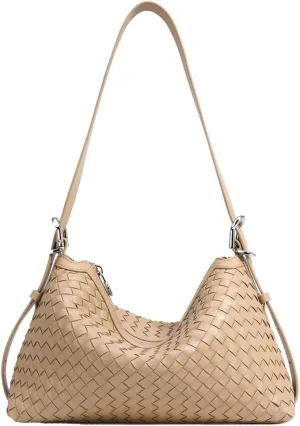 Shoulder Handbags for Women Woven Leather Crossbody Bags 2025 Woven Tote Purse Underarm Handbag Chic Beach Bag Satchel Purses