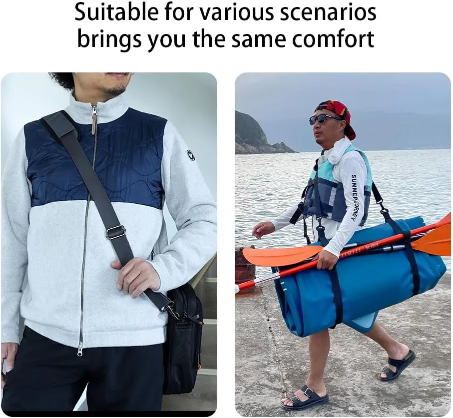 Shoulder Strap, Universal Adjustable Shoulder Belt Replacement Laptop Bag Shoulder Strap with Metal Hooks for Briefcase, Laptop Messenger Bag, Luggage Duffel Camera