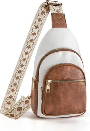 Simcat Sling bag for Women, Vegan Leather Multi Pocket Crossbody Purses for Women, Lightweight Crossbody handbags