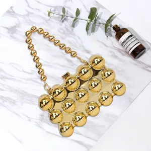 Simcat Women Gold Clutch Purses Beaded Evening Handbag for Wedding Cocktail Party Banquet Daily