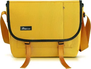 SIMTOP Messenger Bag Crossbody Shoulder Bag for Commuters and Travelers Water Resistant Scratch and Wear Cordura YKK Zipper
