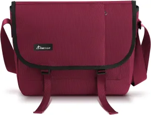 SIMTOP Messenger Bag Crossbody Shoulder Bag for Commuters and Travelers Water Resistant Scratch and Wear Cordura YKK Zipper