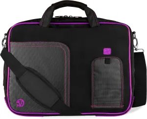 Slim Laptop Shoulder Bag for HP Laptop 14-fq1025nr, x360 14a Chromebook 14", Stream 14" (Purple)