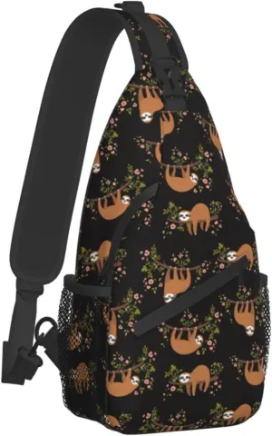 Sling Bag Backpack Crossbody Shoulder Chest Bags Unisex for Travel Casual Hiking with Adjustable Strap for Men Women