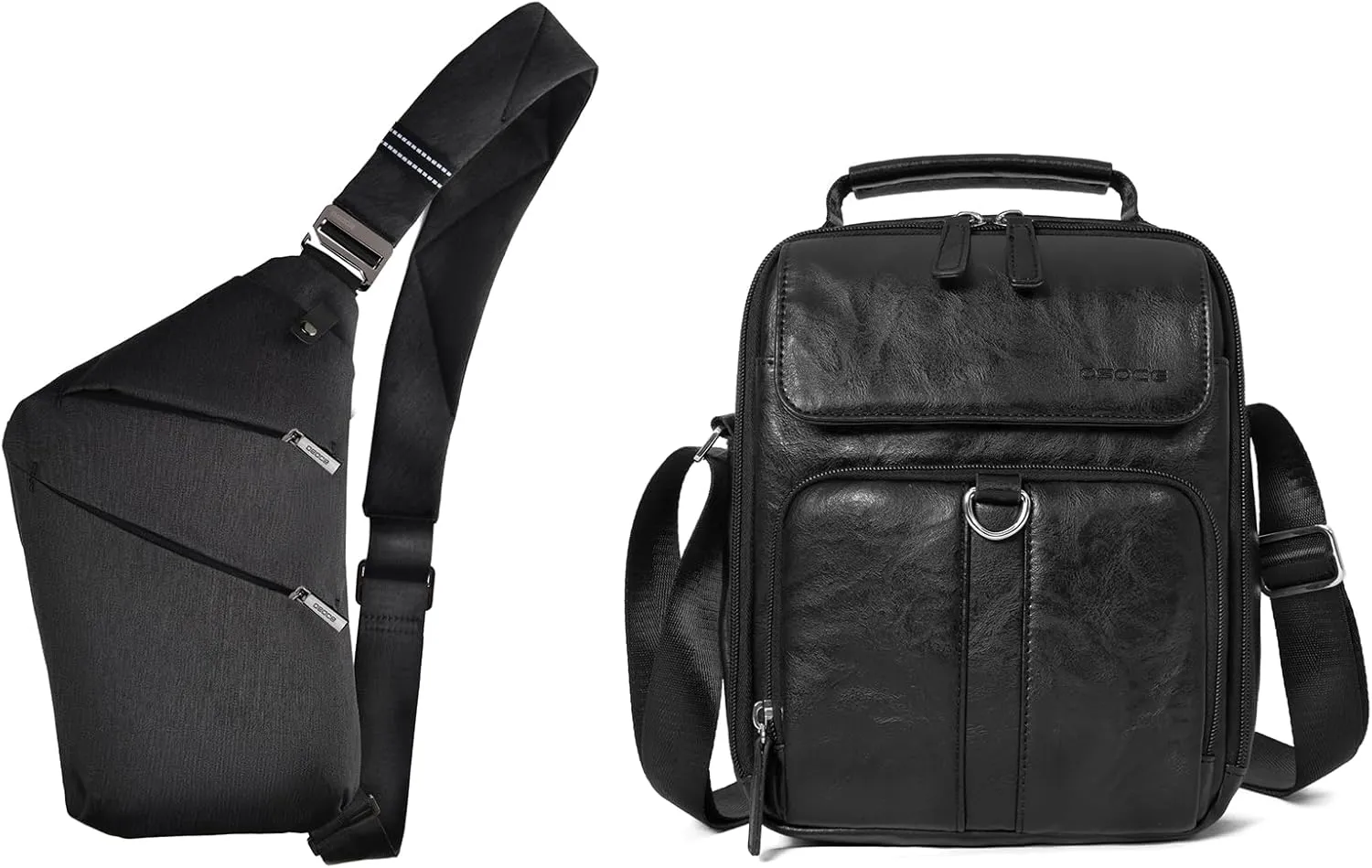 Sling Bag Crossbody Bags for Women and Leather Messenger Bag Man Purse