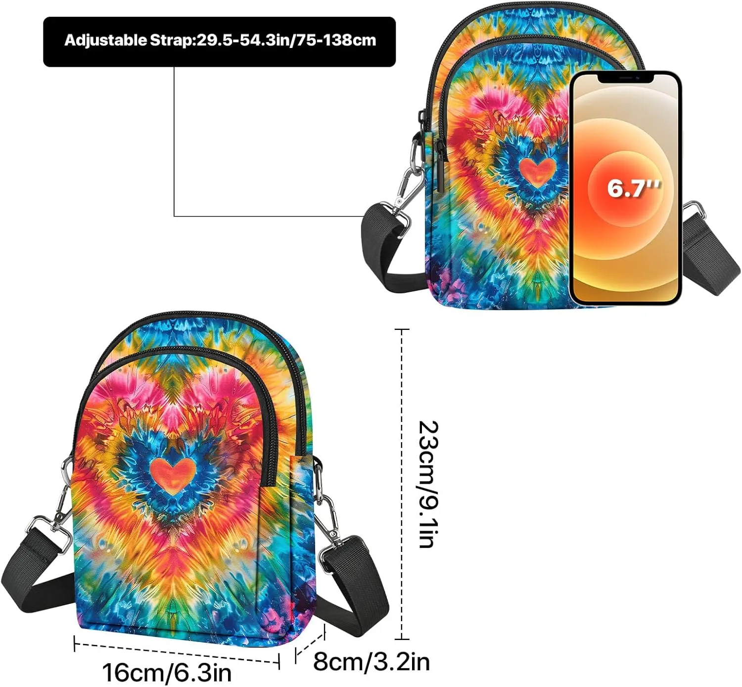Small Crossbody Bag for Women Cell Phone Purse with Adjustable Strap Shoulder Purse Travel Wallet Bag