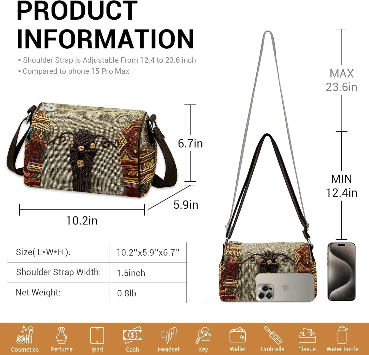 Small Crossbody Bags for Women, Trendy Hand-Woven Shoulder Bag, Womens Crossbody Purses