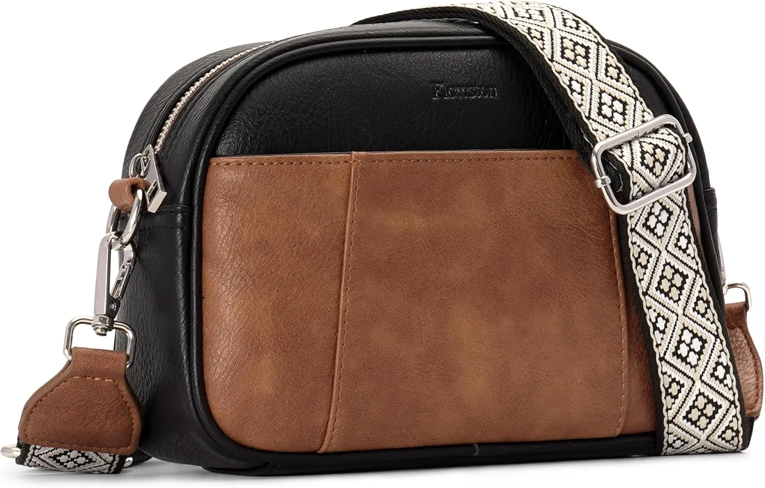 Small Crossbody Purse for Women Leather Crossbody Bags Trendy Women's Shoulder Handbags with Adjustable Wide Strap