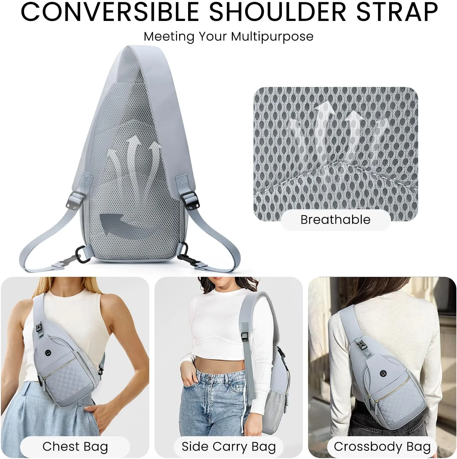 Small Crossbody Purses Bags for Women Men Travel, Chest Sling Bag Women Casual Cross Body Bag for Woman Sling Backpack