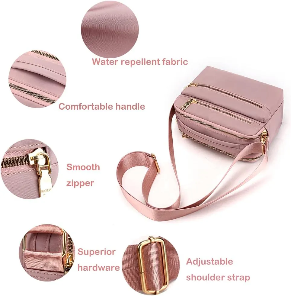 Small Crossbody Purses for Women Multi Pocket Casual Crossbody Bag Cellphone Wallet Purse Shoulder Bag