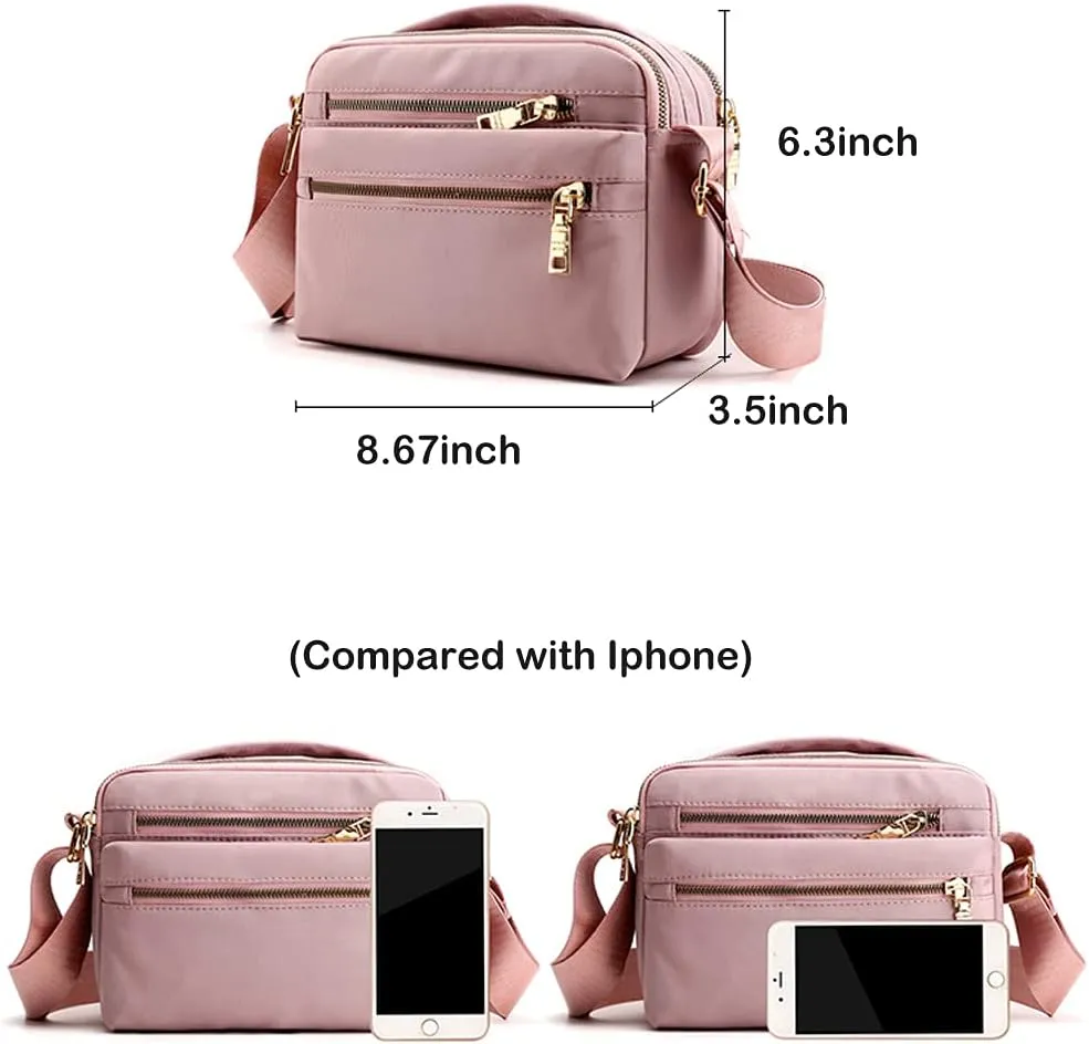 Small Crossbody Purses for Women Multi Pocket Casual Crossbody Bag Cellphone Wallet Purse Shoulder Bag