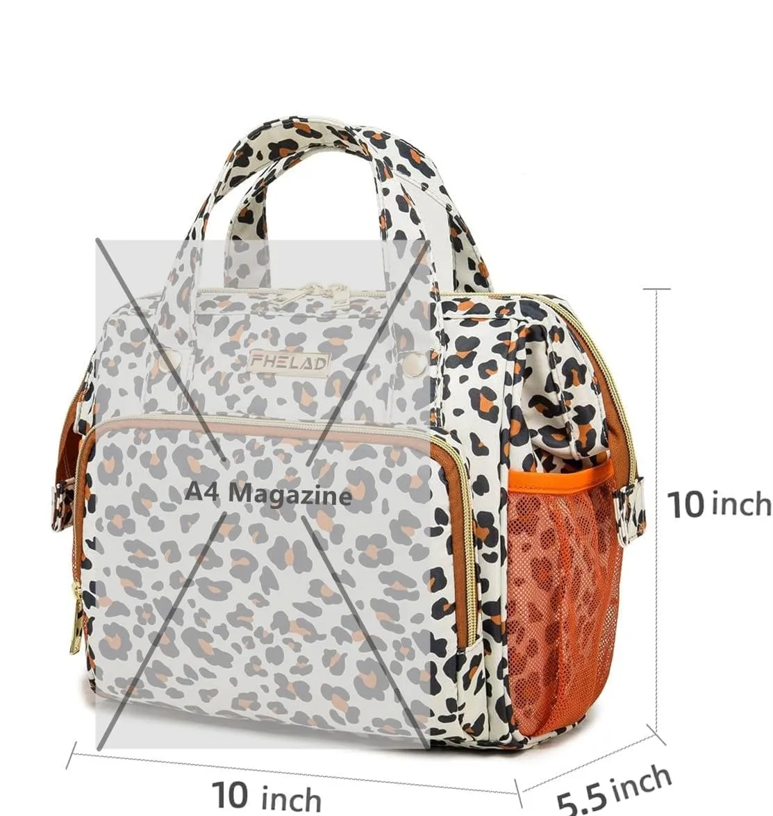 Small Diaper Backpack, Leopard Print Insulated Diaper Bag, Multiple Pockets Stroller Accessory, Comfortable Handle for Moms, Stylish Pañaleras para Bebe, Perfect Baby Carrier Bag