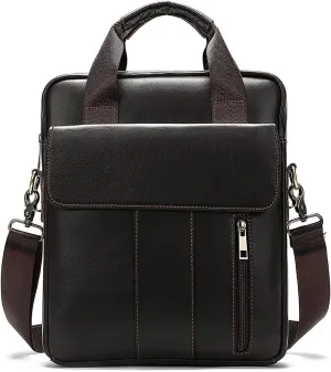 Small Messenger Bag for Men Retro Handbag, Tablet Handbag Vintage Leather Messenger Bag Casual Shoulder Bag