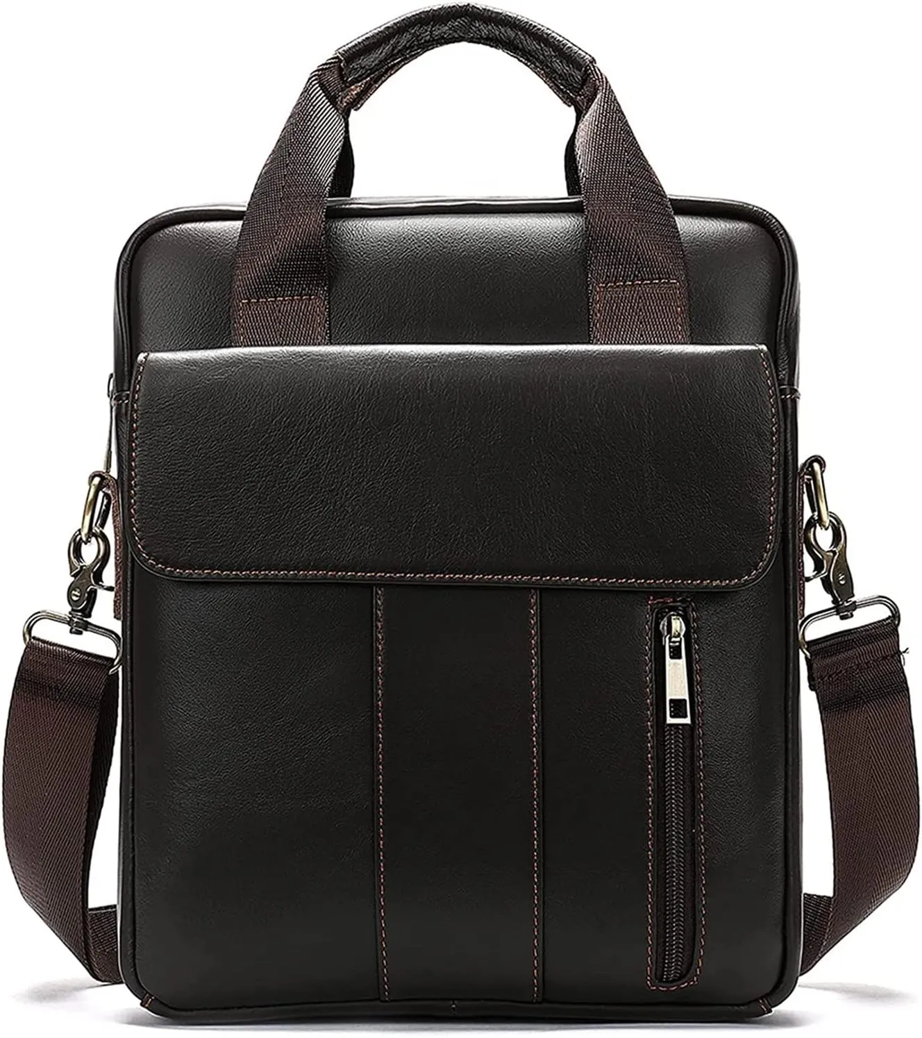 Small Messenger Bag for Men Retro Handbag, Tablet Handbag Vintage Leather Messenger Bag Casual Shoulder Bag