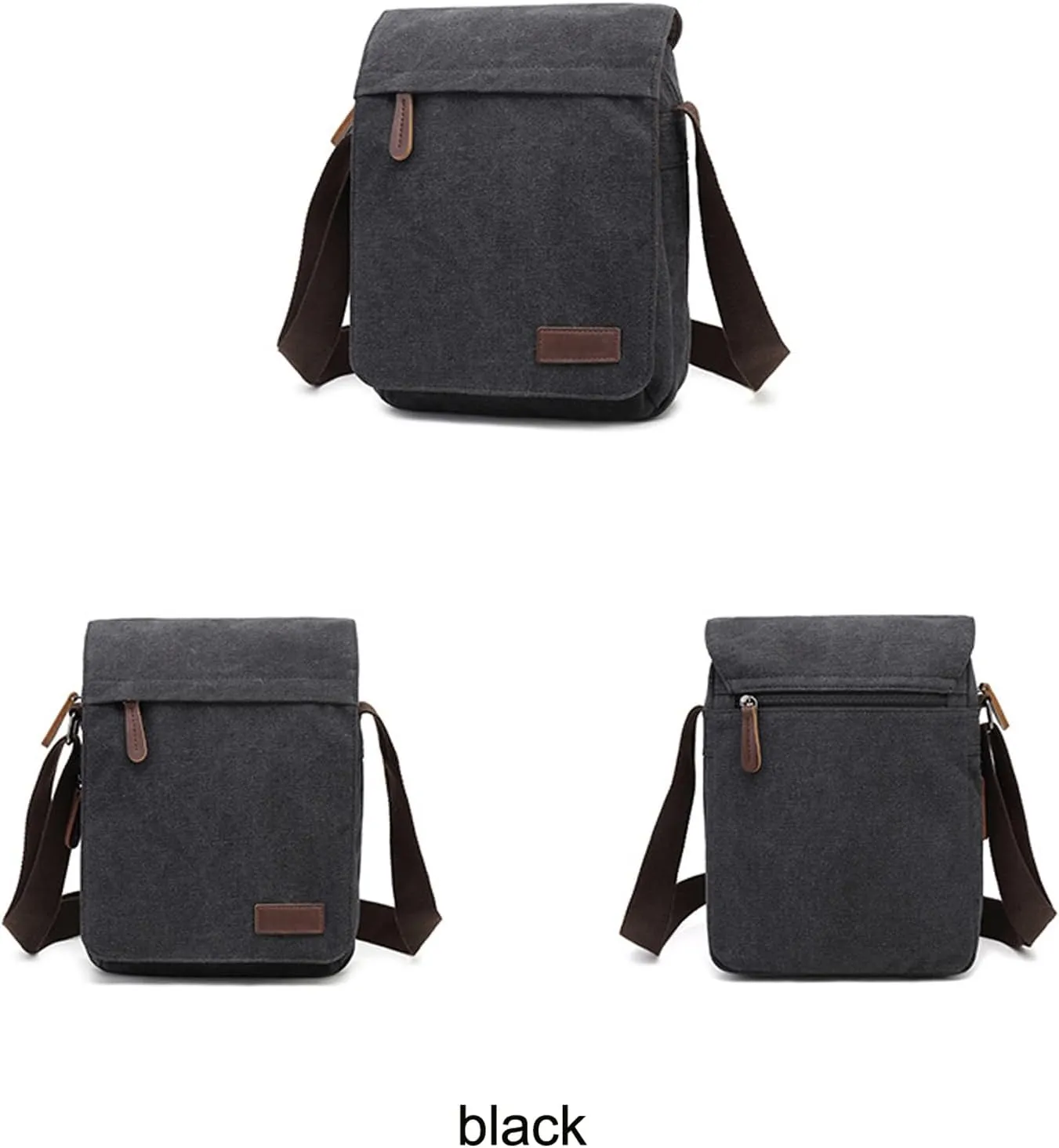 Small retro canvas messenger men's crossbody bag and shoulder bag