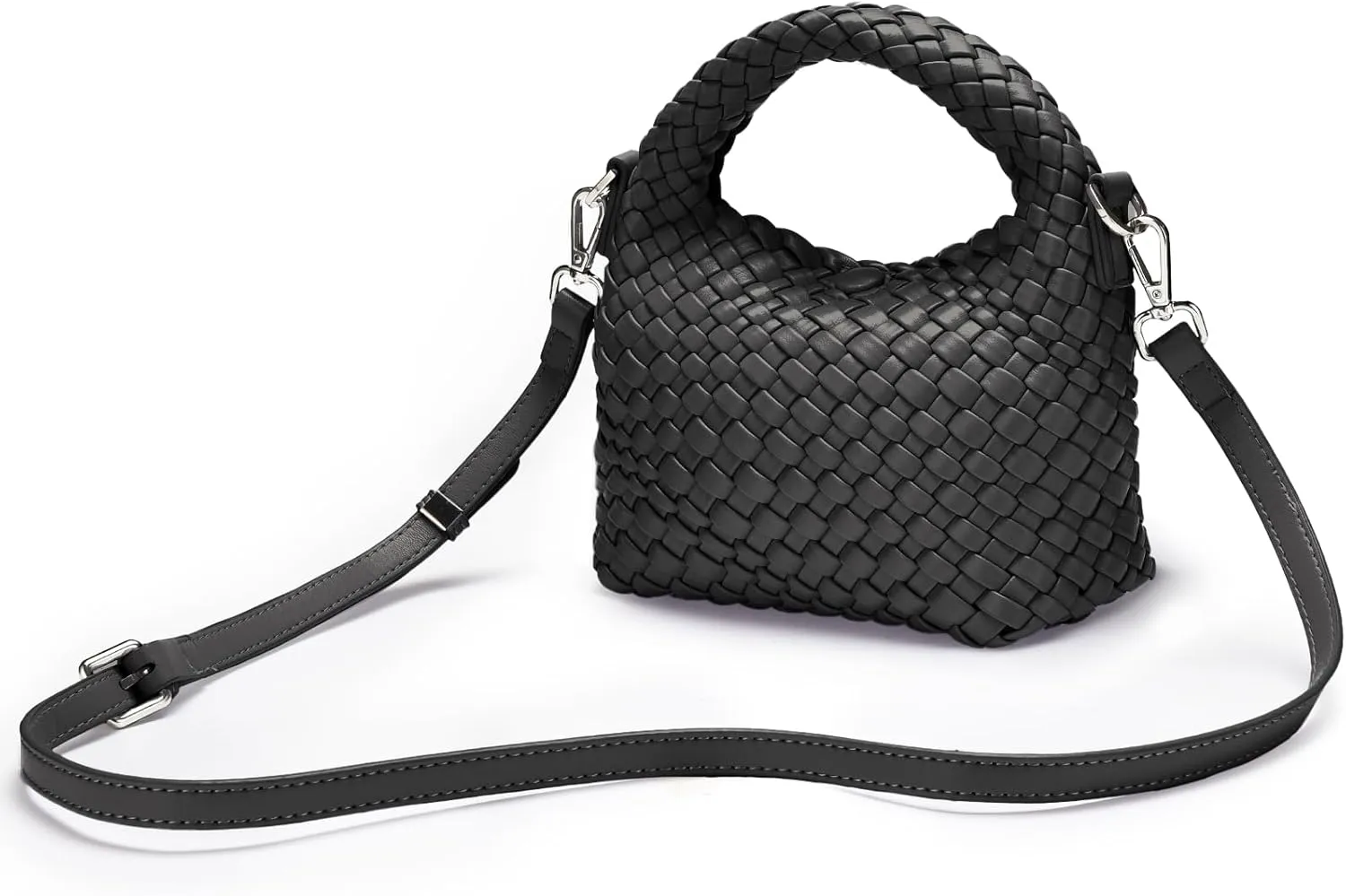 Small Women woven bag Woven Crossbody Bag for Women woven purse Leather handbag mini Hobo Bag