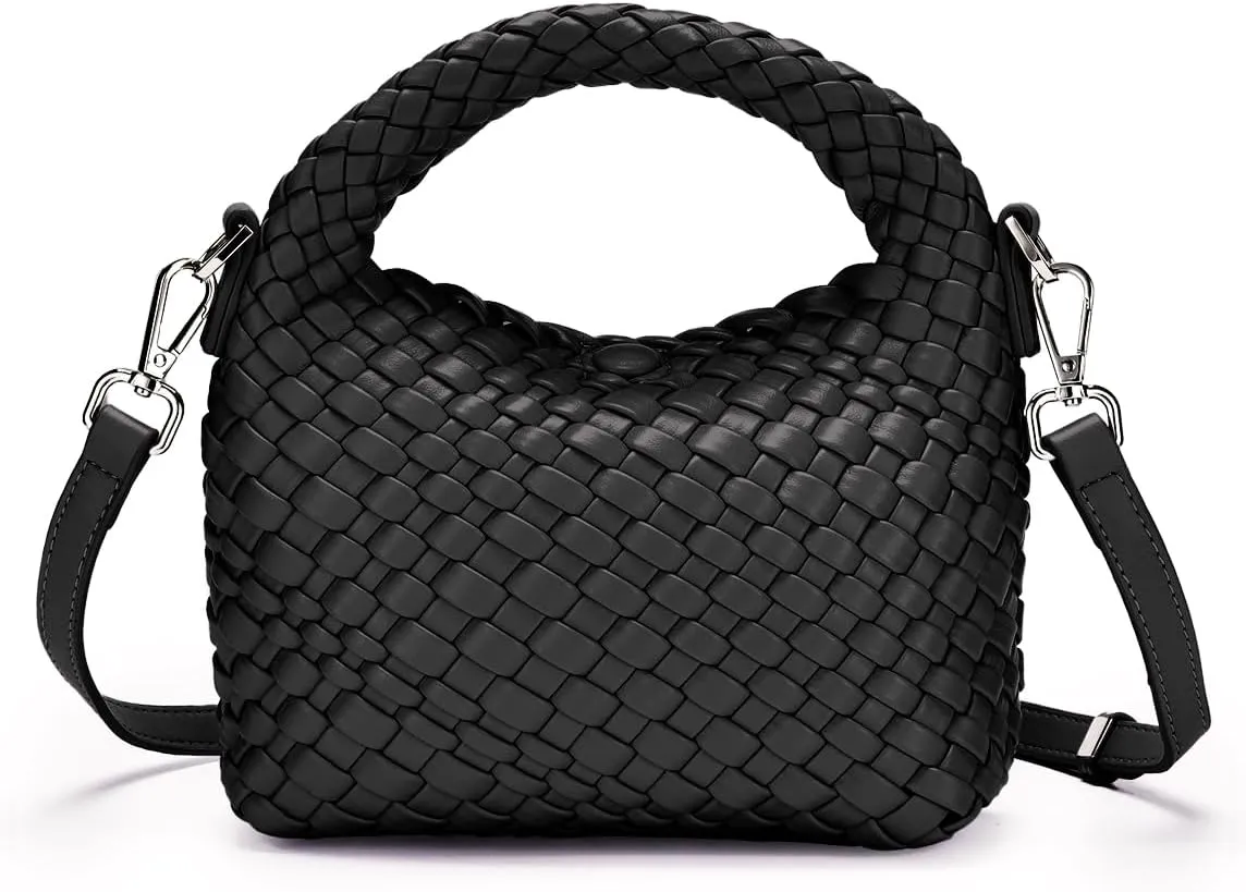 Small Women woven bag Woven Crossbody Bag for Women woven purse Leather handbag mini Hobo Bag