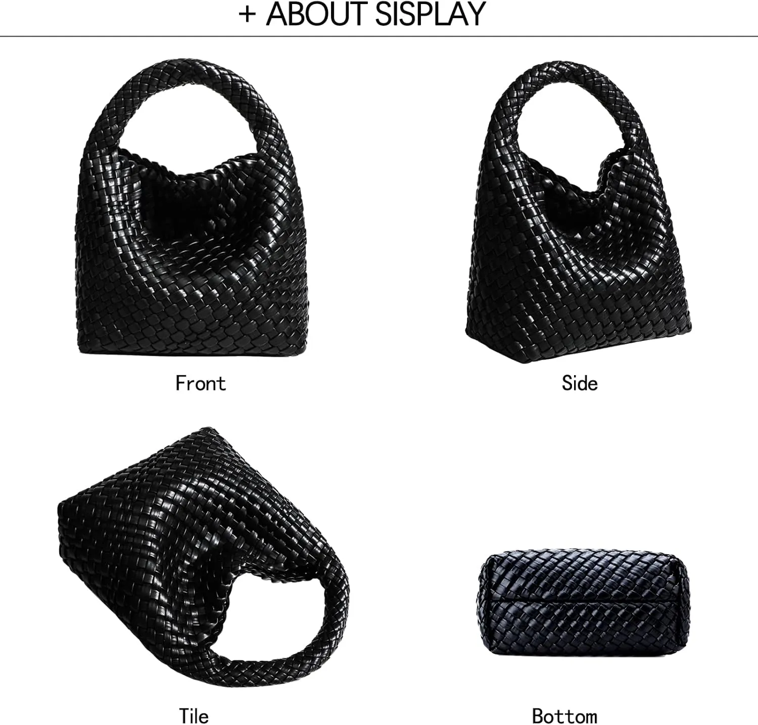 Small Woven Bags for Women Cute Hobo Tote Woven Handbag Mini Clutch Purse vegan leather Crossbody bags Shoulder Handmade Bag