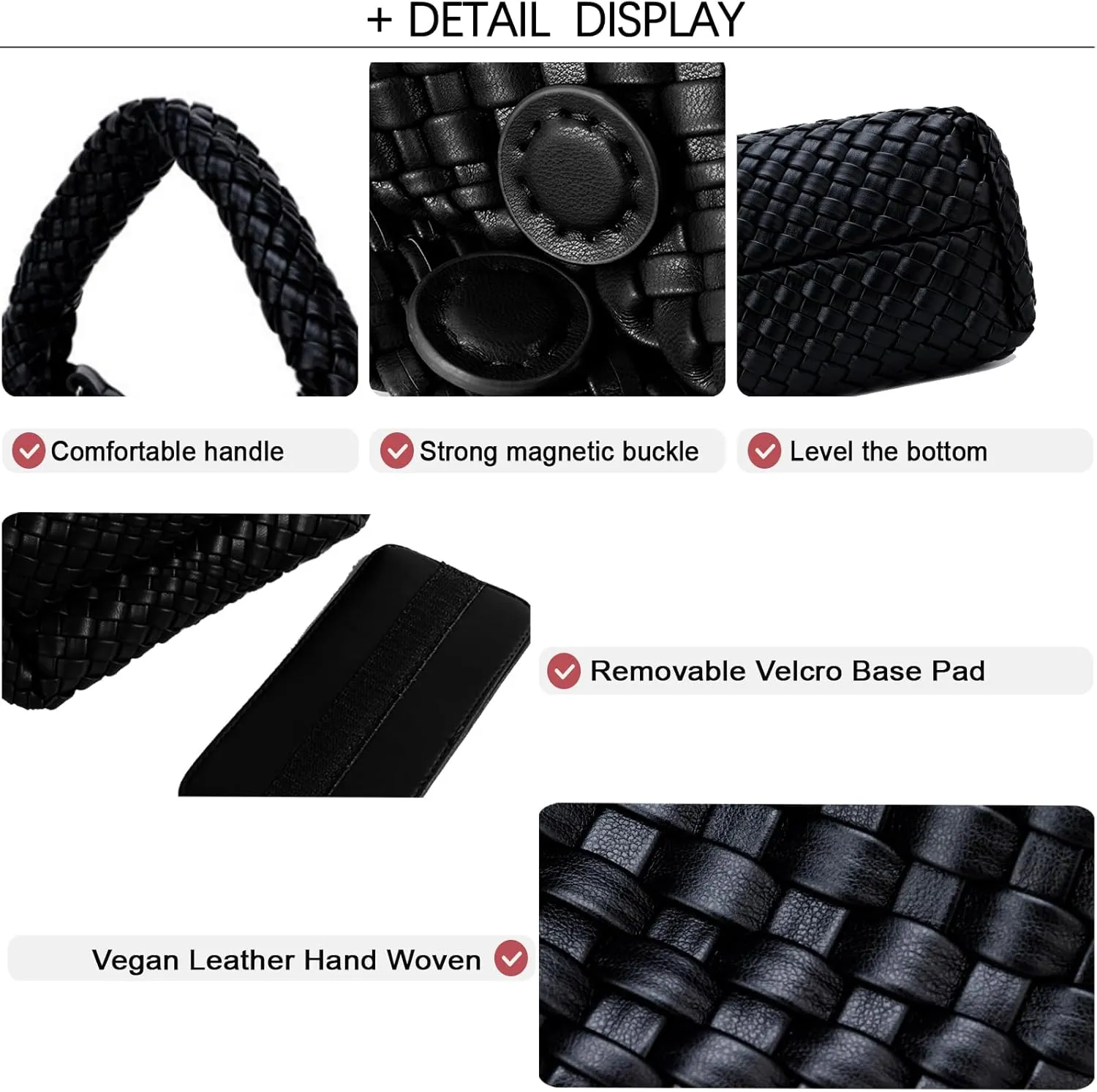 Small Woven Bags for Women Cute Hobo Tote Woven Handbag Mini Clutch Purse vegan leather Crossbody bags Shoulder Handmade Bag