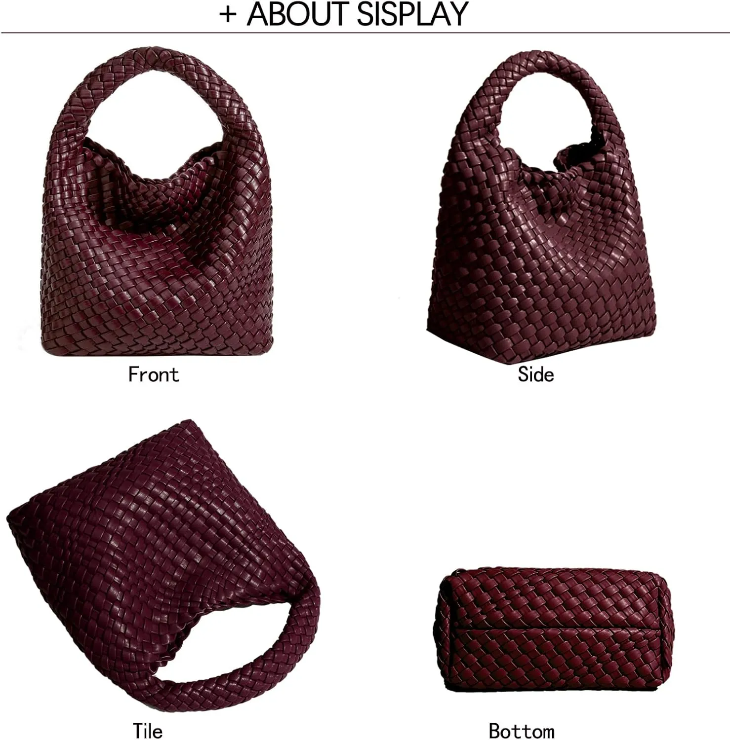 Small Woven Bags for Women Cute Hobo Tote Woven Handbag Mini Clutch Purse vegan leather Crossbody bags Shoulder Handmade Bag