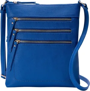 Solene Crossbody Bag Functional Multi Pocket Messenger Purse Top Zip Closure Shoulder Handbag With Adjustable Strap