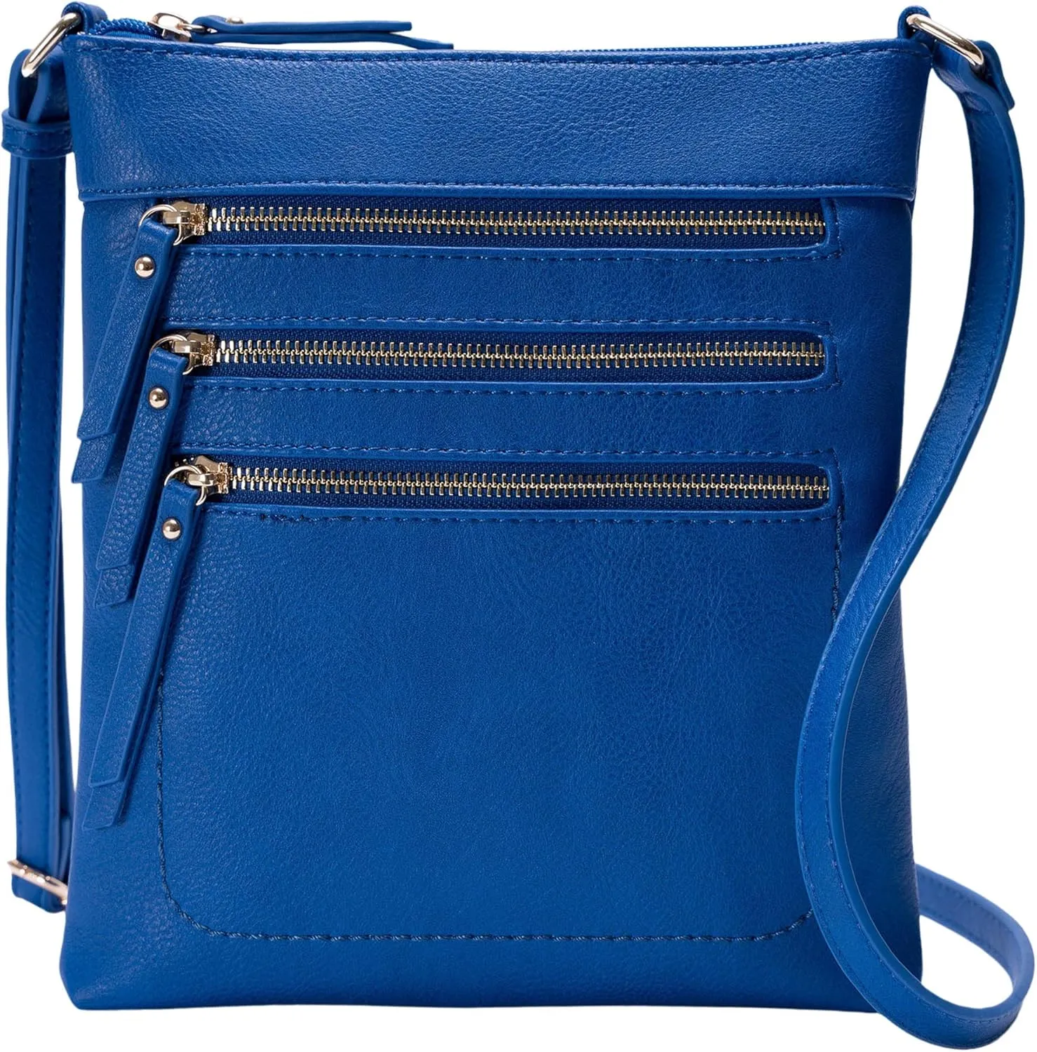 Solene Crossbody Bag Functional Multi Pocket Messenger Purse Top Zip Closure Shoulder Handbag With Adjustable Strap
