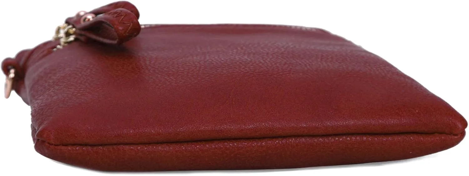 Solene Small Crossbody Bag for Women, Multi Zip Pockets with Detachable Wristlet, Lightweight Travel Purse, Cell Phone Pouch